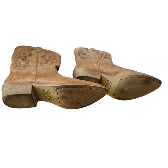 Tan Embroidered Western Boots Coconuts By Matisse Brown Size 9 - Picture 4 of 4
